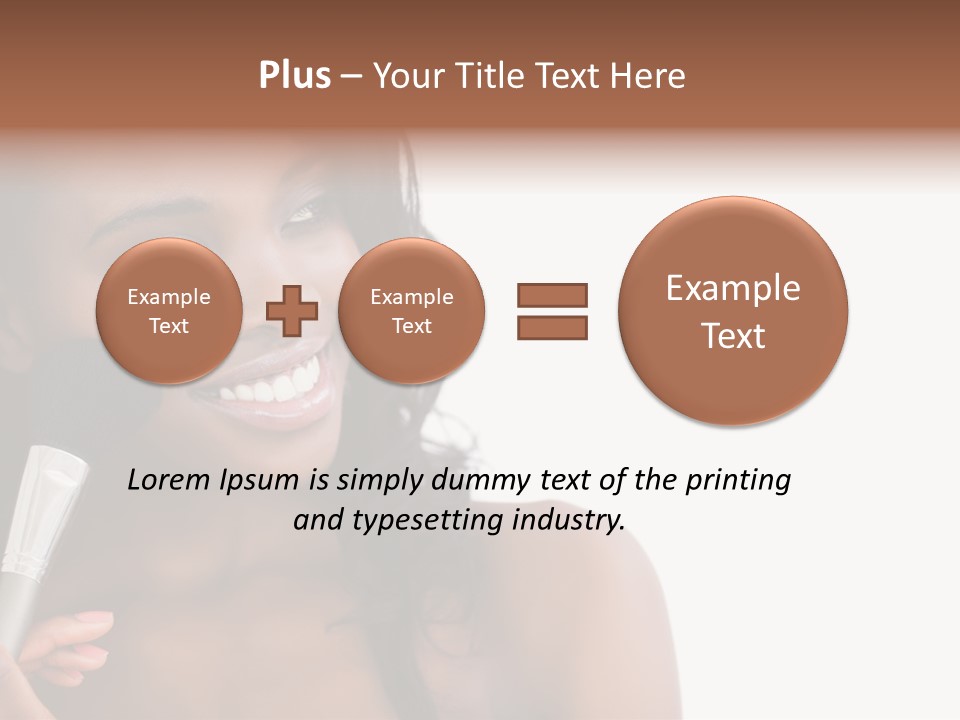 Brush Looking Away Putting On PowerPoint Template