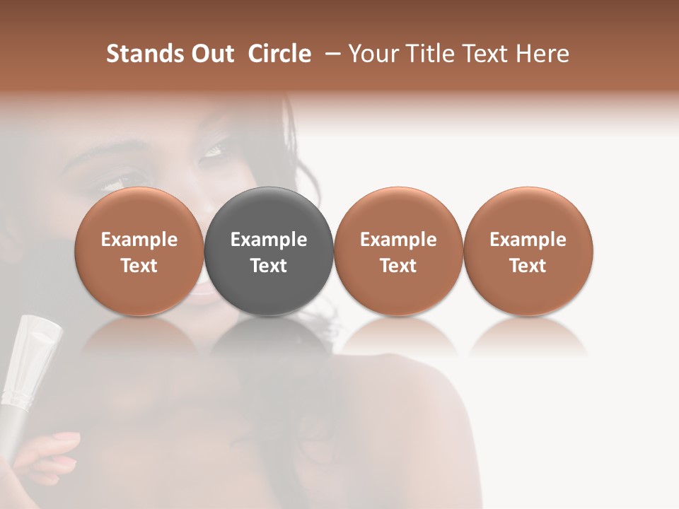 Brush Looking Away Putting On PowerPoint Template