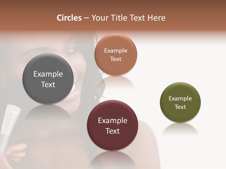 Brush Looking Away Putting On PowerPoint Template