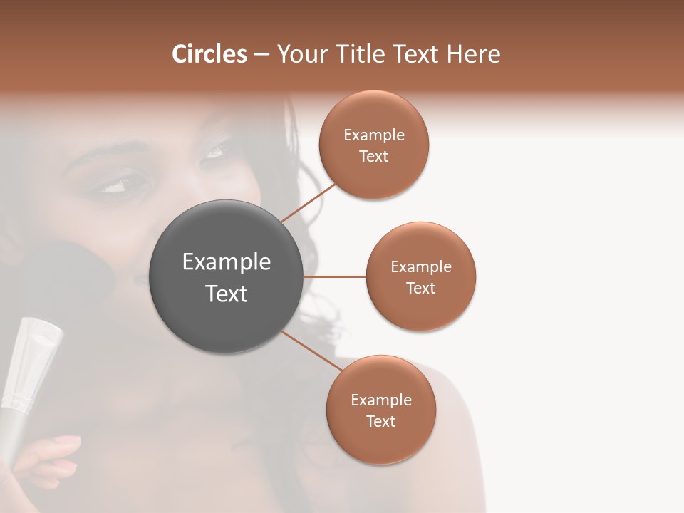 Brush Looking Away Putting On PowerPoint Template