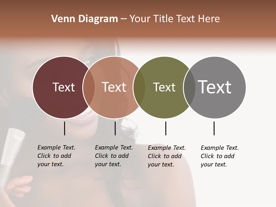 Brush Looking Away Putting On PowerPoint Template