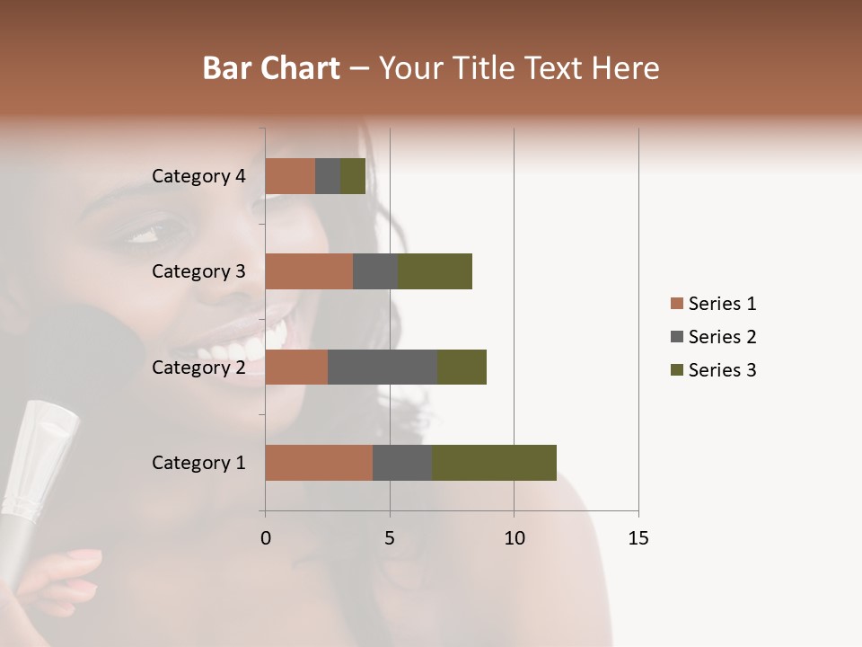 Brush Looking Away Putting On PowerPoint Template