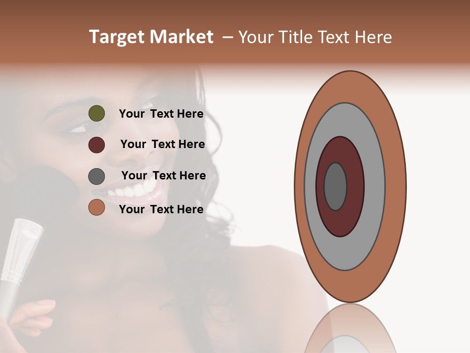 Brush Looking Away Putting On PowerPoint Template