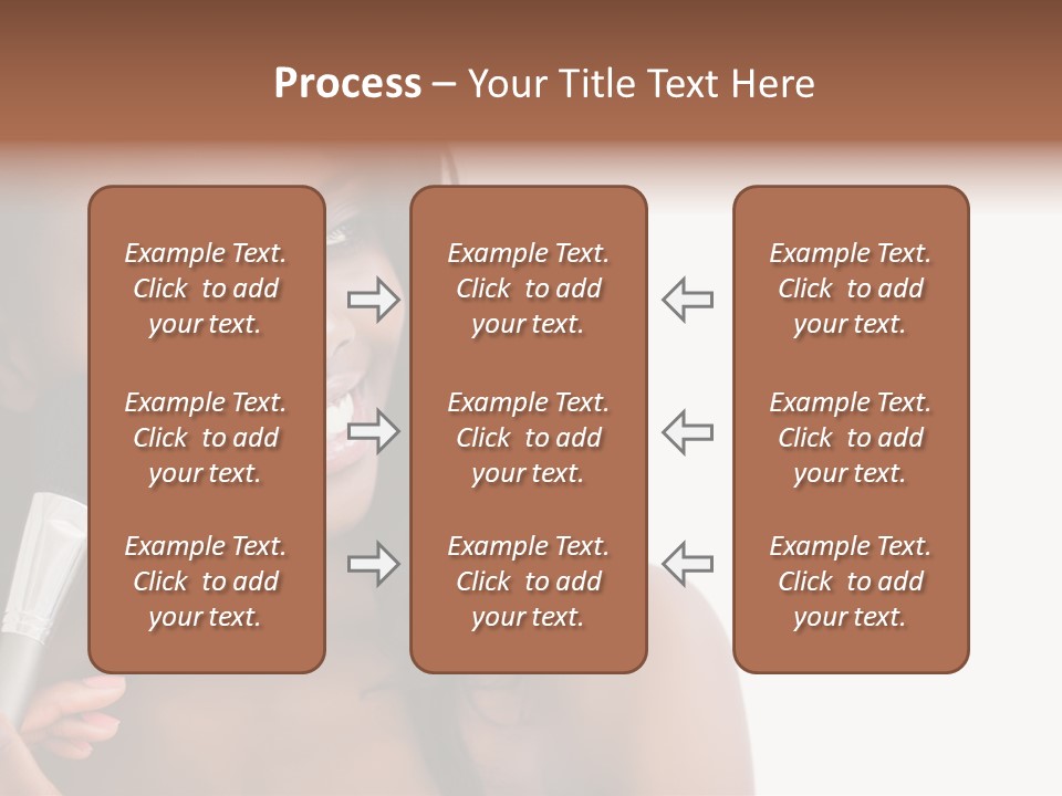 Brush Looking Away Putting On PowerPoint Template