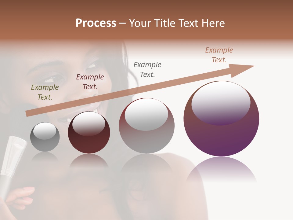 Brush Looking Away Putting On PowerPoint Template