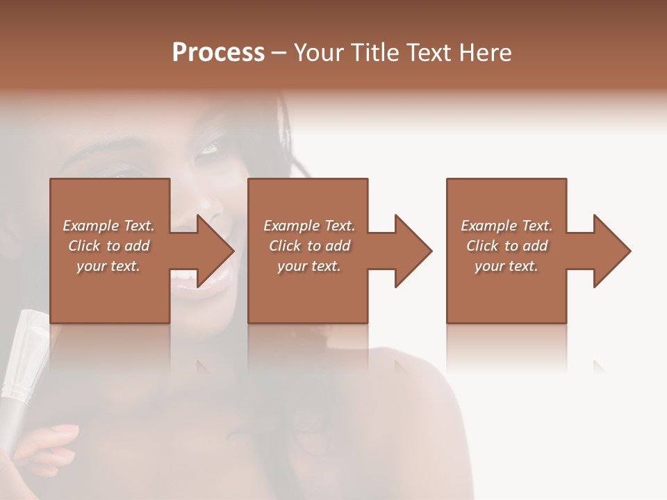Brush Looking Away Putting On PowerPoint Template