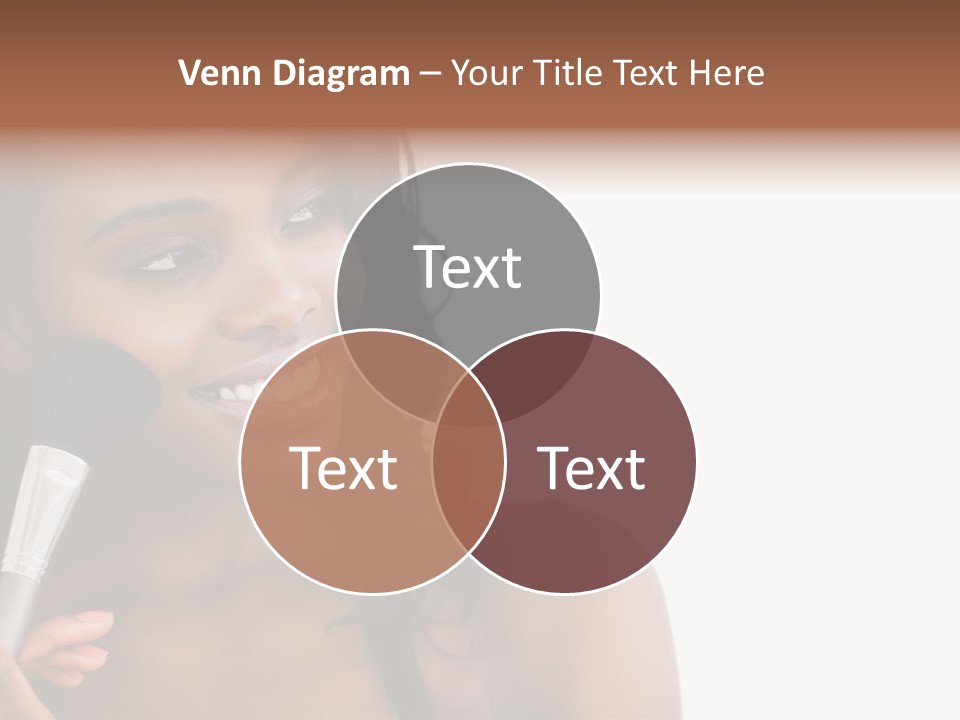Brush Looking Away Putting On PowerPoint Template