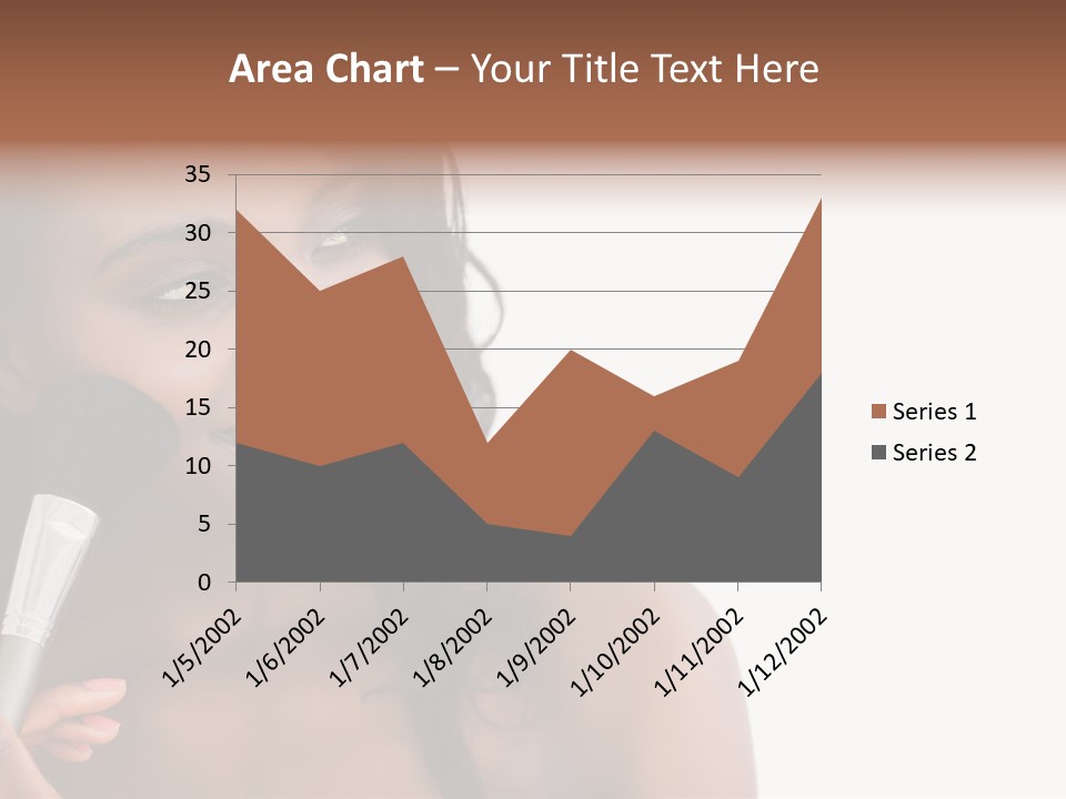 Brush Looking Away Putting On PowerPoint Template