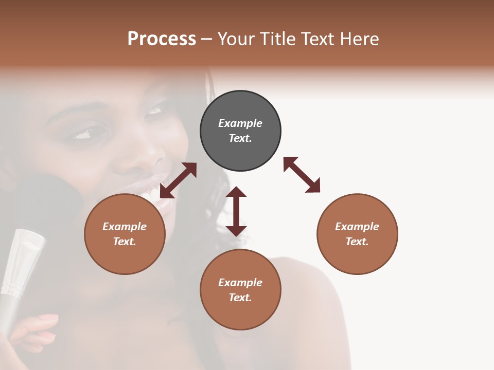 Brush Looking Away Putting On PowerPoint Template