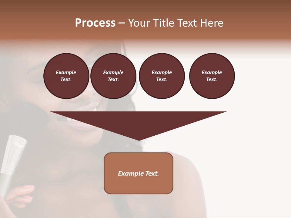 Brush Looking Away Putting On PowerPoint Template