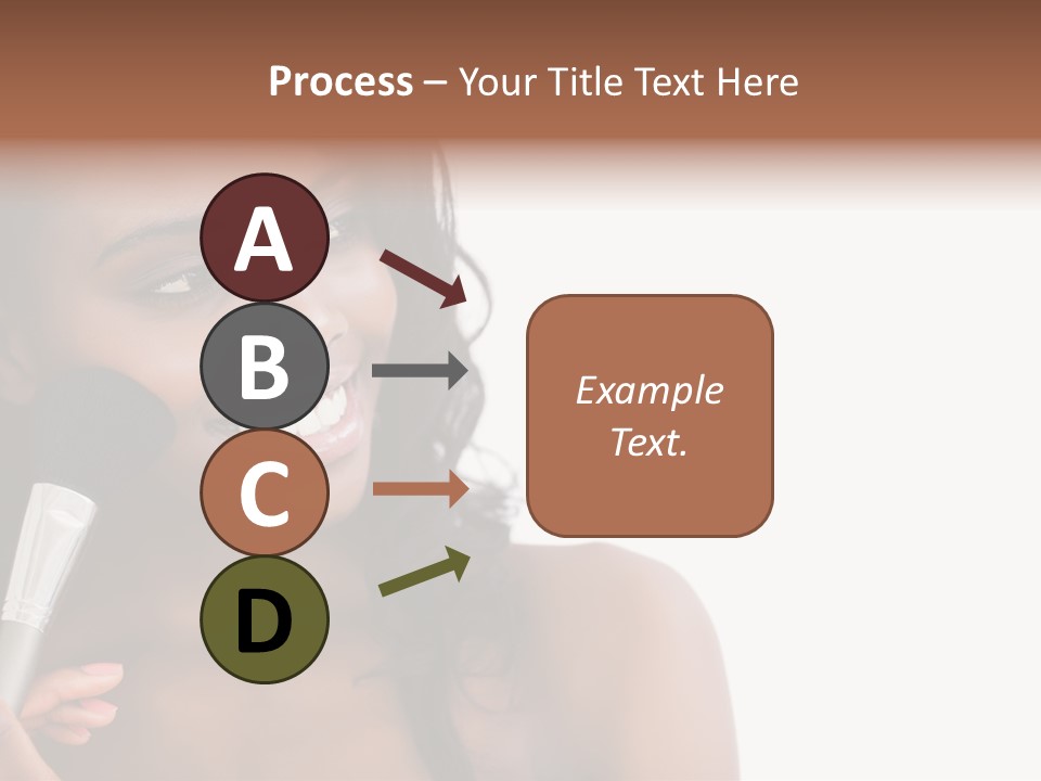 Brush Looking Away Putting On PowerPoint Template