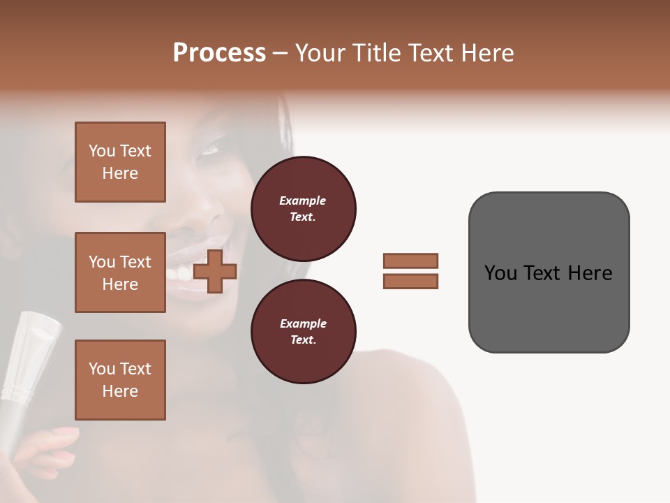 Brush Looking Away Putting On PowerPoint Template