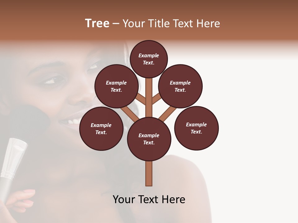 Brush Looking Away Putting On PowerPoint Template