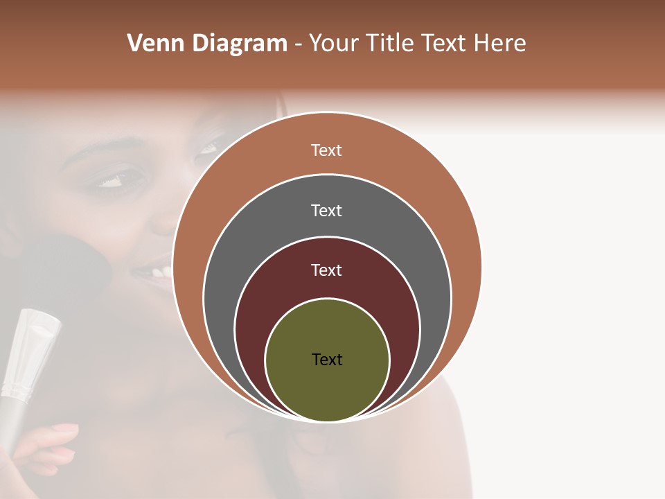 Brush Looking Away Putting On PowerPoint Template