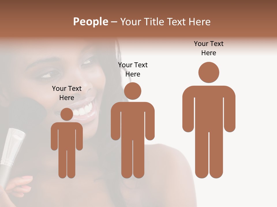 Brush Looking Away Putting On PowerPoint Template