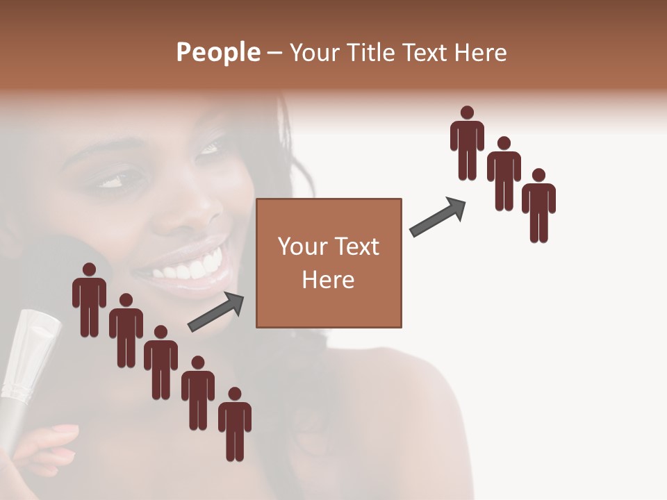 Brush Looking Away Putting On PowerPoint Template