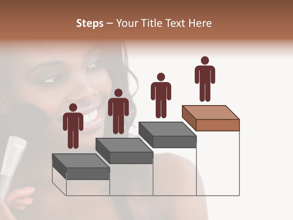 Brush Looking Away Putting On PowerPoint Template