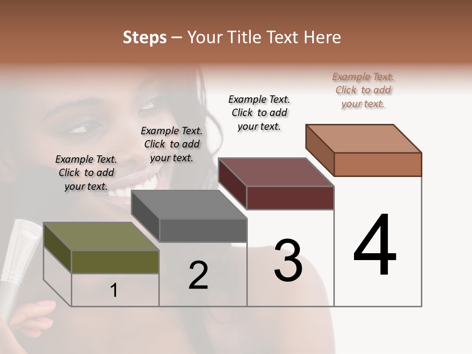 Brush Looking Away Putting On PowerPoint Template