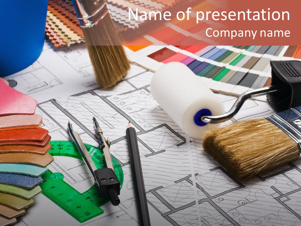 Decorating Hobbies Object PowerPoint Template