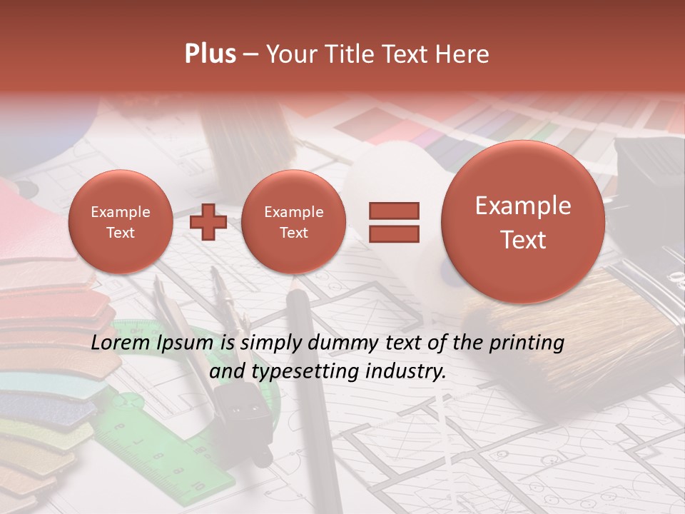 Decorating Hobbies Object PowerPoint Template