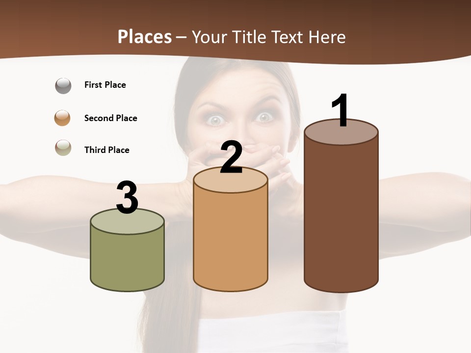 Beauty Surprise Isolated PowerPoint Template