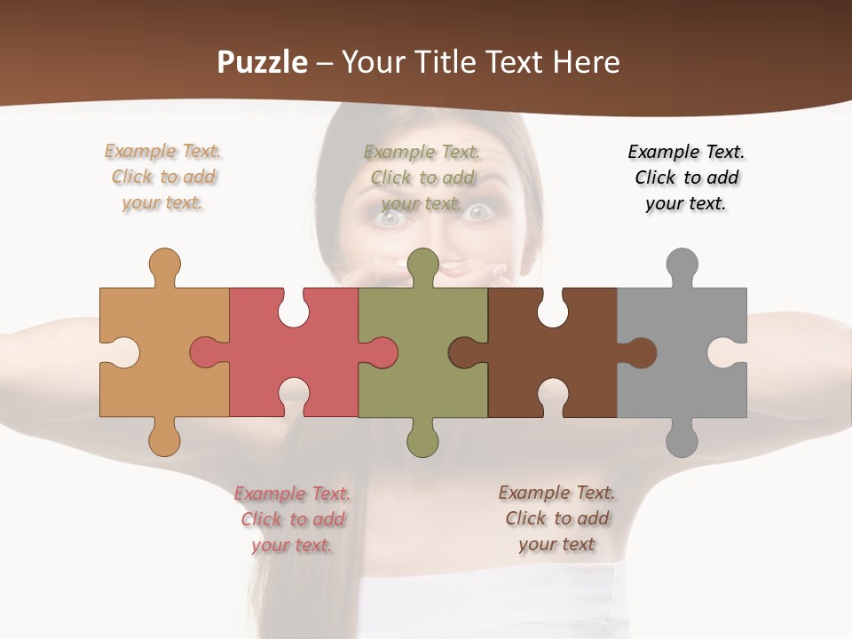 Beauty Surprise Isolated PowerPoint Template