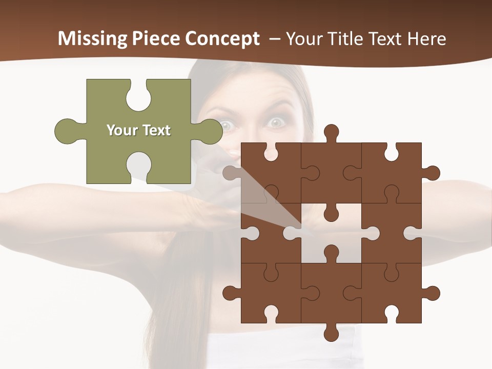 Beauty Surprise Isolated PowerPoint Template