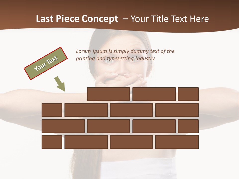 Beauty Surprise Isolated PowerPoint Template