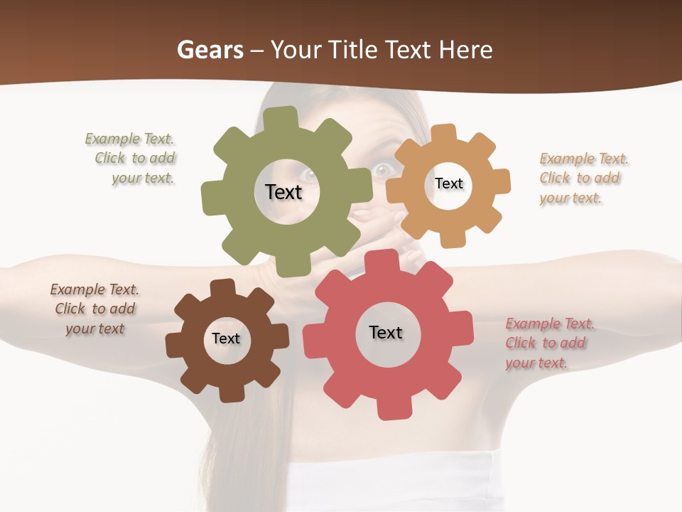 Beauty Surprise Isolated PowerPoint Template