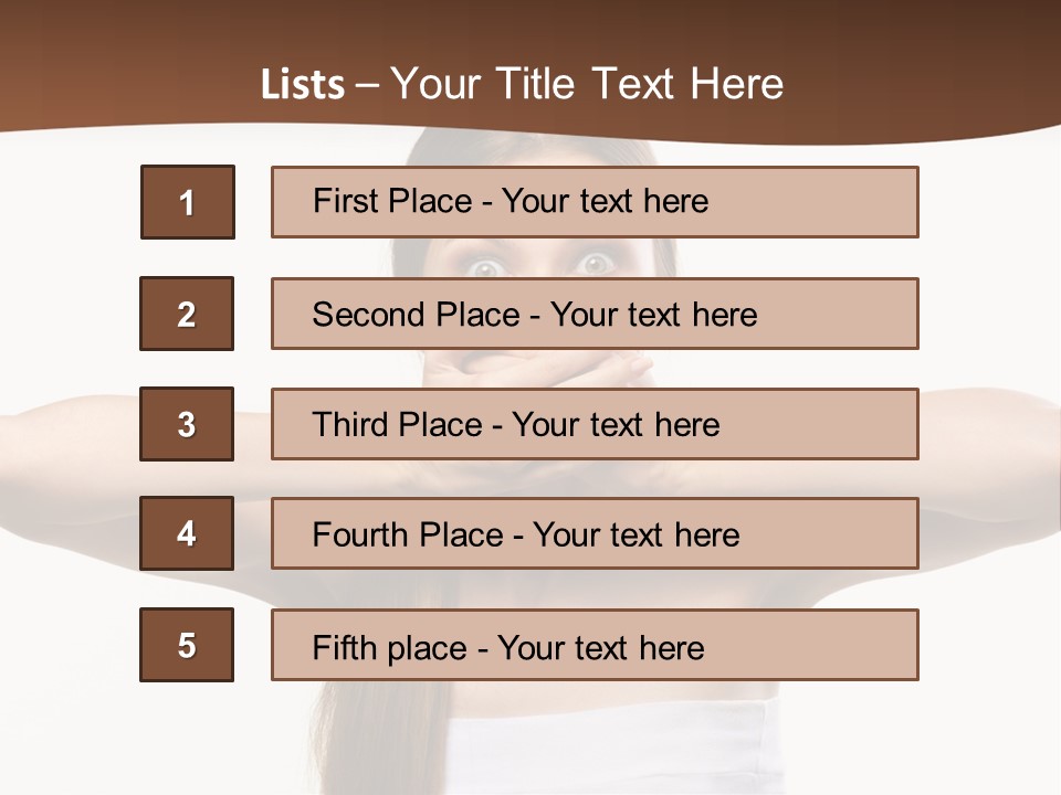 Beauty Surprise Isolated PowerPoint Template