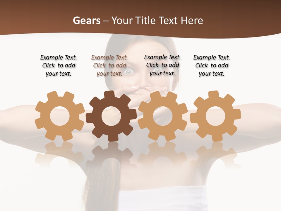 Beauty Surprise Isolated PowerPoint Template