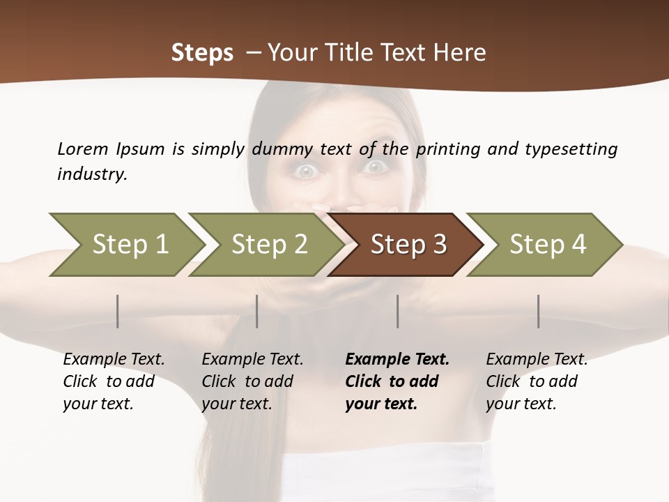 Beauty Surprise Isolated PowerPoint Template