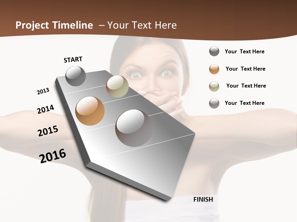 Beauty Surprise Isolated PowerPoint Template