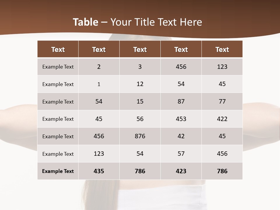 Beauty Surprise Isolated PowerPoint Template