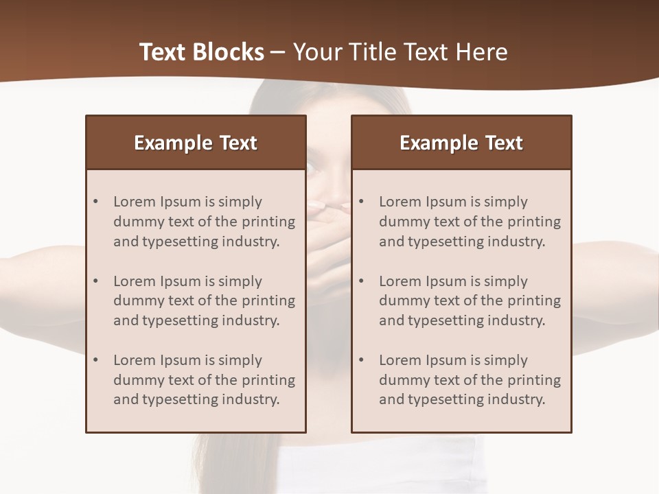 Beauty Surprise Isolated PowerPoint Template