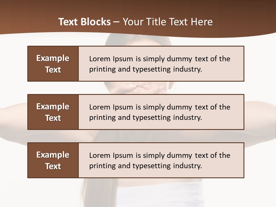 Beauty Surprise Isolated PowerPoint Template