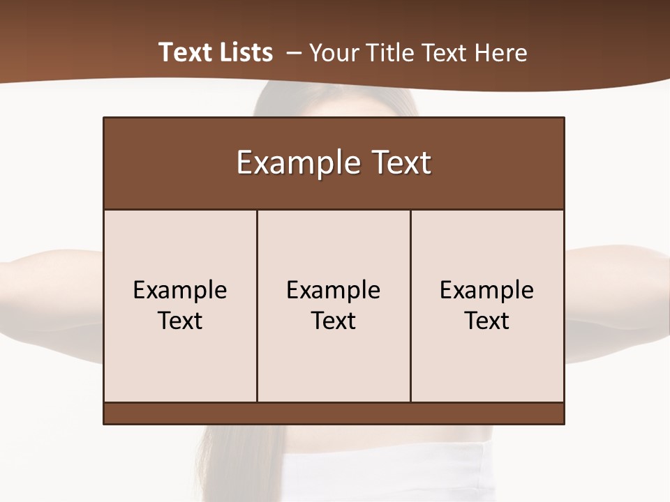 Beauty Surprise Isolated PowerPoint Template