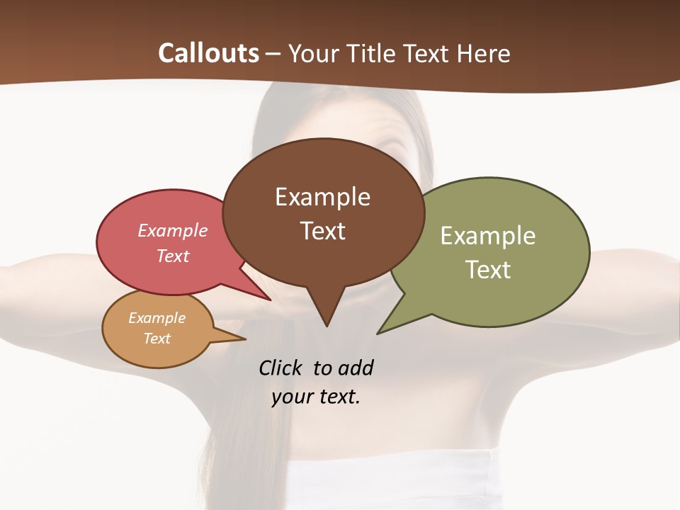 Beauty Surprise Isolated PowerPoint Template