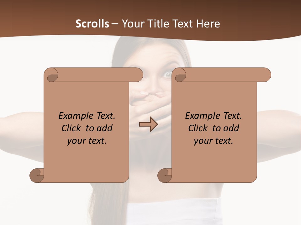 Beauty Surprise Isolated PowerPoint Template