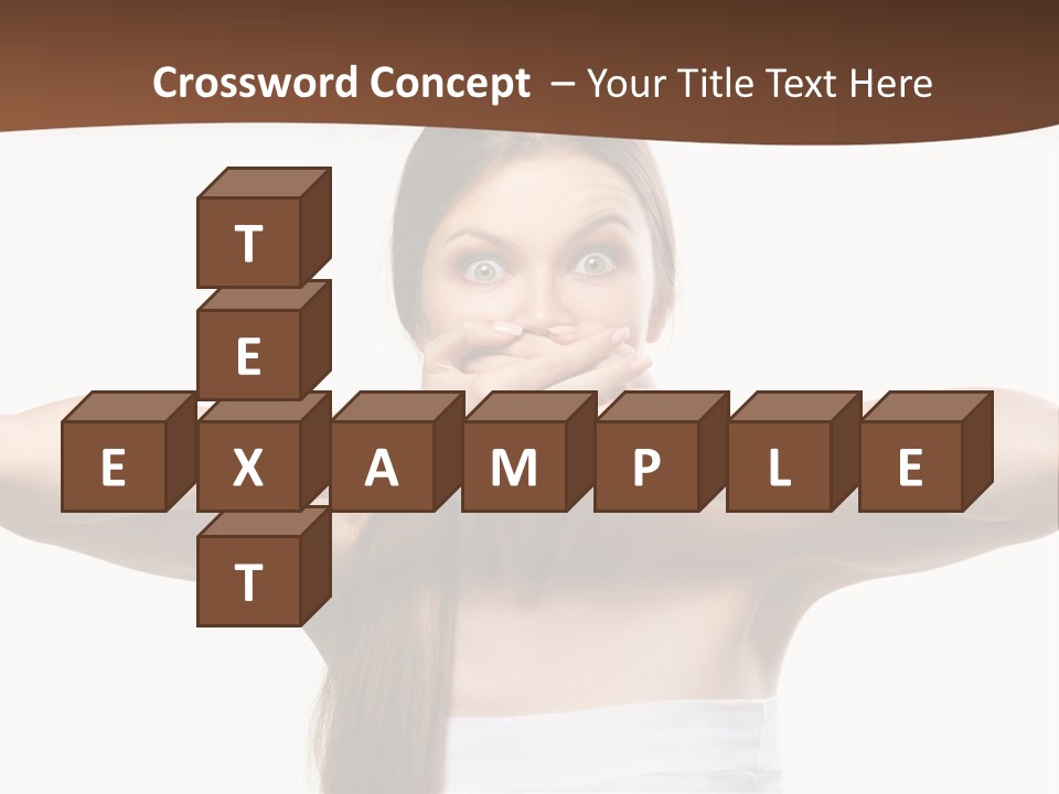 Beauty Surprise Isolated PowerPoint Template