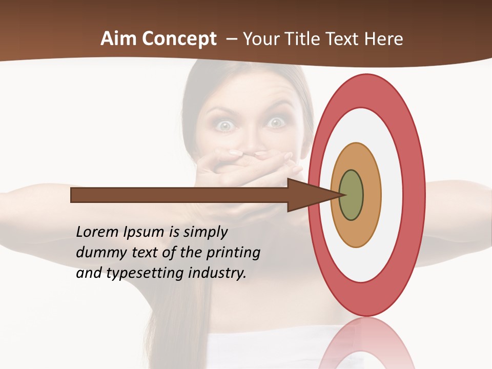 Beauty Surprise Isolated PowerPoint Template