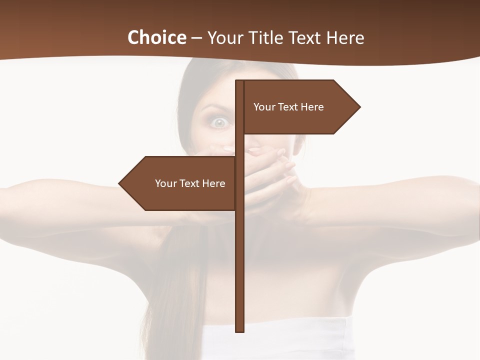 Beauty Surprise Isolated PowerPoint Template