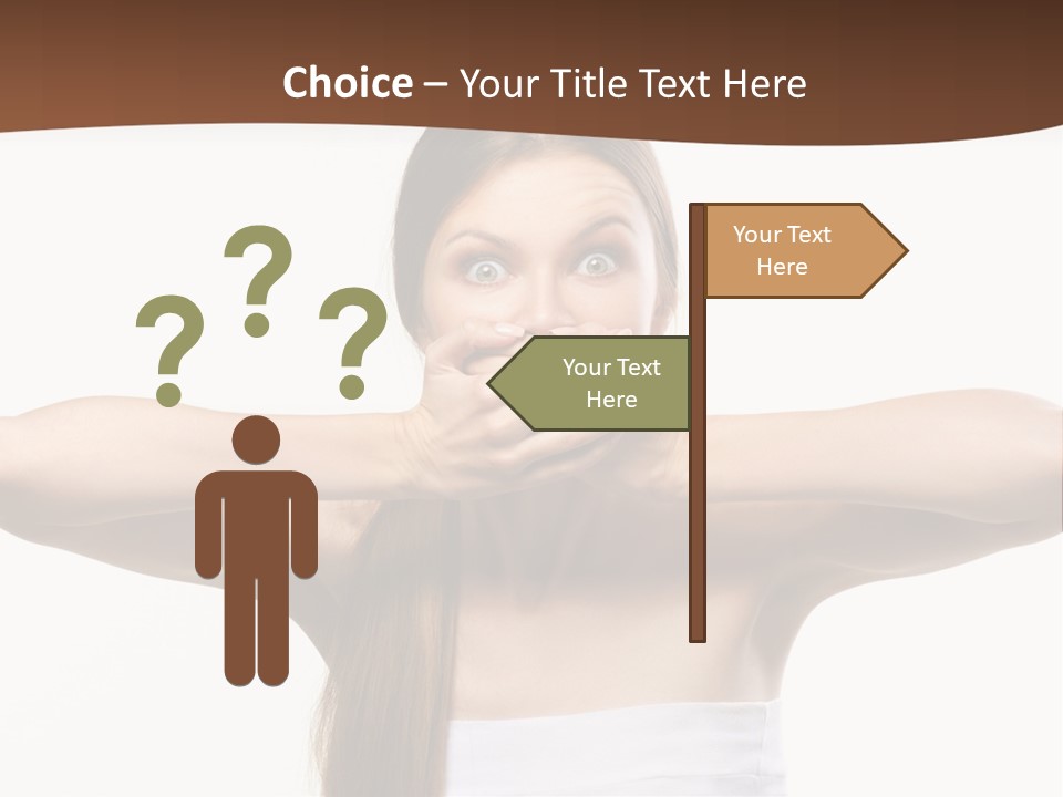 Beauty Surprise Isolated PowerPoint Template