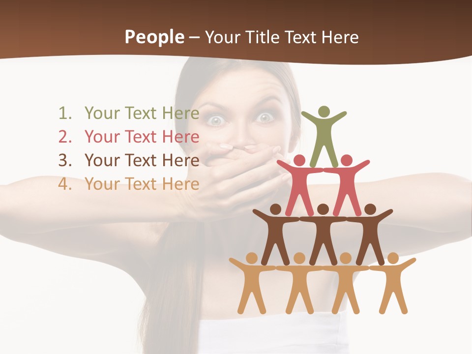 Beauty Surprise Isolated PowerPoint Template