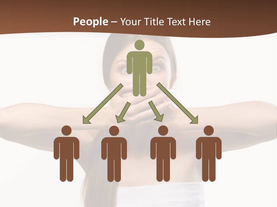 Beauty Surprise Isolated PowerPoint Template