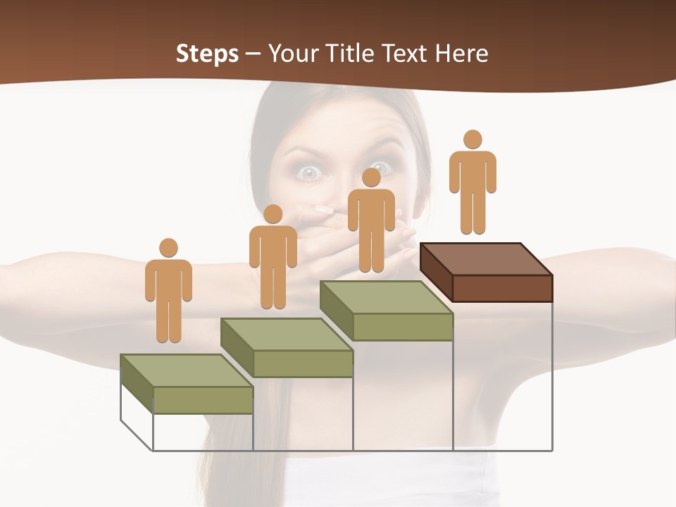 Beauty Surprise Isolated PowerPoint Template