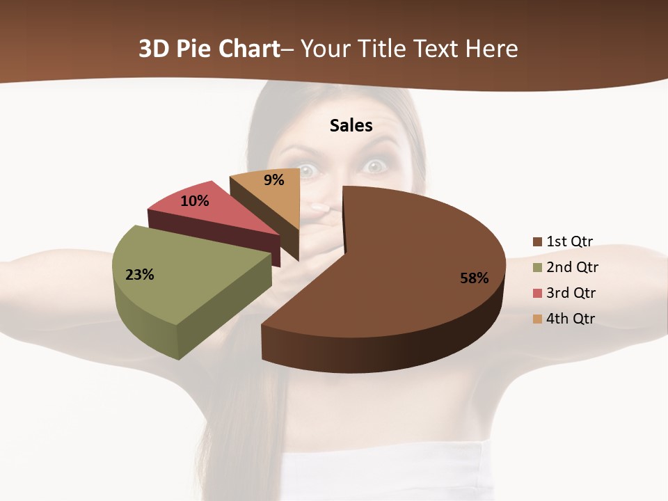 Beauty Surprise Isolated PowerPoint Template