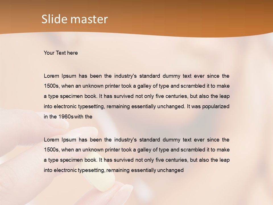 Healthy Pill Disgust PowerPoint Template