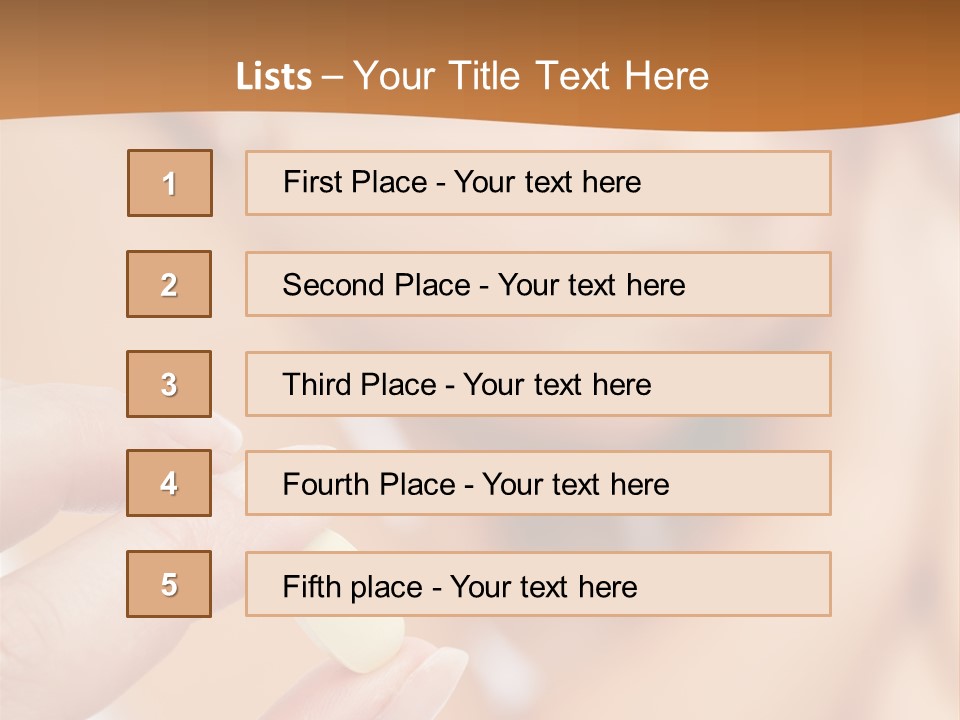Healthy Pill Disgust PowerPoint Template
