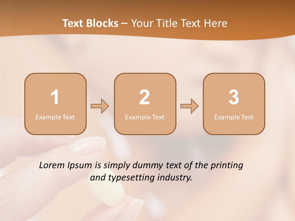 Healthy Pill Disgust PowerPoint Template